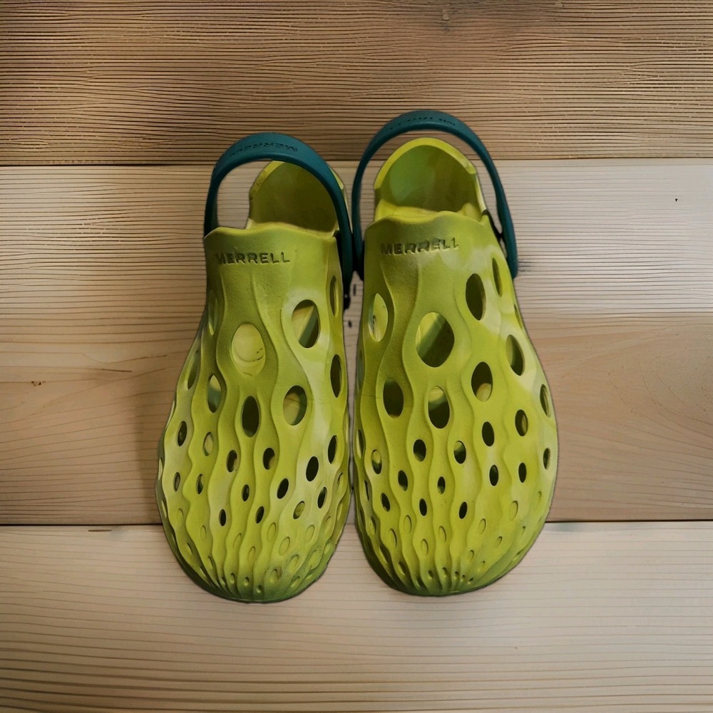 Merrell Women's Hydro Moc Hi Viz Yellow Size 7 EVA  Foam Shoes Sandals Pool